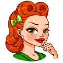 🙂-Pin-up Girl, Telegram Sticker