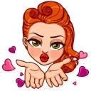 😘-Pin-up Girl, Telegram Sticker
