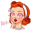 😍-Pin-up Girl, Telegram Sticker