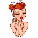 😚-Pin-up Girl, Telegram Sticker