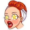😮-Pin-up Girl, Telegram Sticker