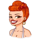😁-Pin-up Girl, Telegram Sticker