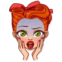 😱-Pin-up Girl, Telegram Sticker