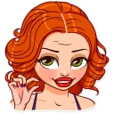 😅-Pin-up Girl, Telegram Sticker