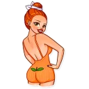 🍑-Pin-up Girl, Telegram Sticker