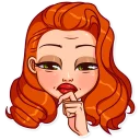 🤔-Pin-up Girl, Telegram Sticker