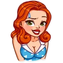 😅-Pin-up Girl, Telegram Sticker