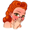 ☺️-Pin-up Girl, Telegram Sticker