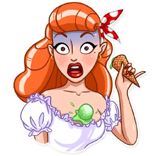 😨-Pin-up Babes, Telegram Sticker