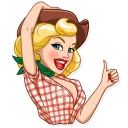 👍-Pin-up Babes, Telegram Sticker