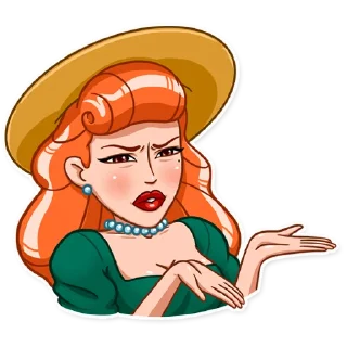😑-Pin-up Babes, Telegram Sticker