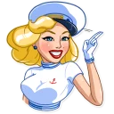 👋-Pin-up Babes, Telegram Sticker