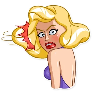 😡-Pin-up Babes, Telegram Sticker