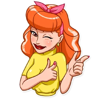 😉-Pin-up Babes, Telegram Sticker