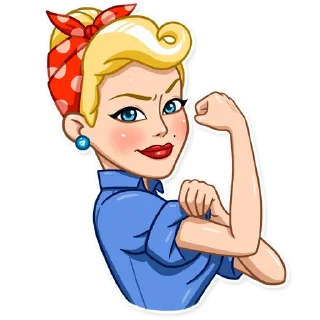 💪-Pin-up Babes, Telegram Sticker