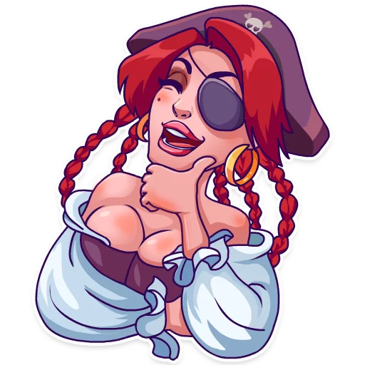 Rica the Pirate, telegram sticker