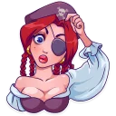 😯-Rica the Pirate, Telegram Sticker