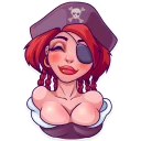 ☺️-Rica the Pirate, Telegram Sticker