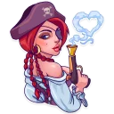 ❤-Rica the Pirate, Telegram Sticker