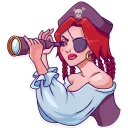 🔭-Rica the Pirate, Telegram Sticker