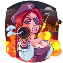 🔫-Rica the Pirate, Telegram Sticker