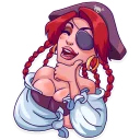 😂-Rica the Pirate, Telegram Sticker