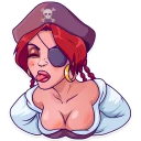 😜-Rica the Pirate, Telegram Sticker