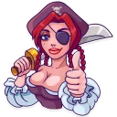 👍-Rica the Pirate, Telegram Sticker