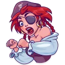 😦-Rica the Pirate, Telegram Sticker