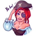 👋-Rica the Pirate, Telegram Sticker