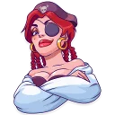 😏-Rica the Pirate, Telegram Sticker
