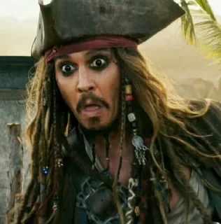 😱-Pirates of the Caribbean, Telegram Sticker