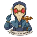 😇-Plague M. D., Telegram Sticker