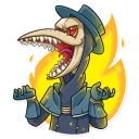 😡-Plague M. D., Telegram Sticker