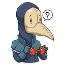 ❓-Plague M. D., Telegram Sticker