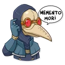 🤓-Plague M. D., Telegram Sticker