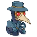 😈-Plague M. D., Telegram Sticker