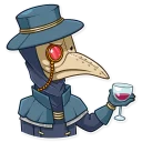 🍷-Plague M. D., Telegram Sticker