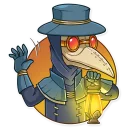 👋-Plague M. D., Telegram Sticker