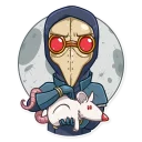 👿-Plague M. D., Telegram Sticker