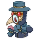 🔍-Plague M. D., Telegram Sticker