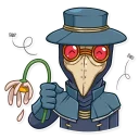 💐-Plague M. D., Telegram Sticker