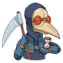 ⏳-Plague M. D., Telegram Sticker