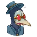 😨-Plague M. D., Telegram Sticker