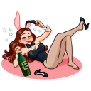 🥴-Playboy Girls, Telegram Sticker
