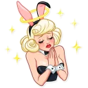 😇-Playboy Girls, Telegram Sticker