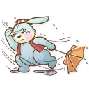 ☔-Plush Baby Bunny, Telegram Sticker