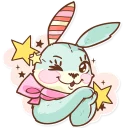 😉-Plush Baby Bunny, Telegram Sticker