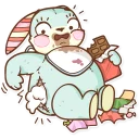 🍫-Plush Baby Bunny, Telegram Sticker