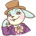 😏-Plush Baby Bunny, Telegram Sticker